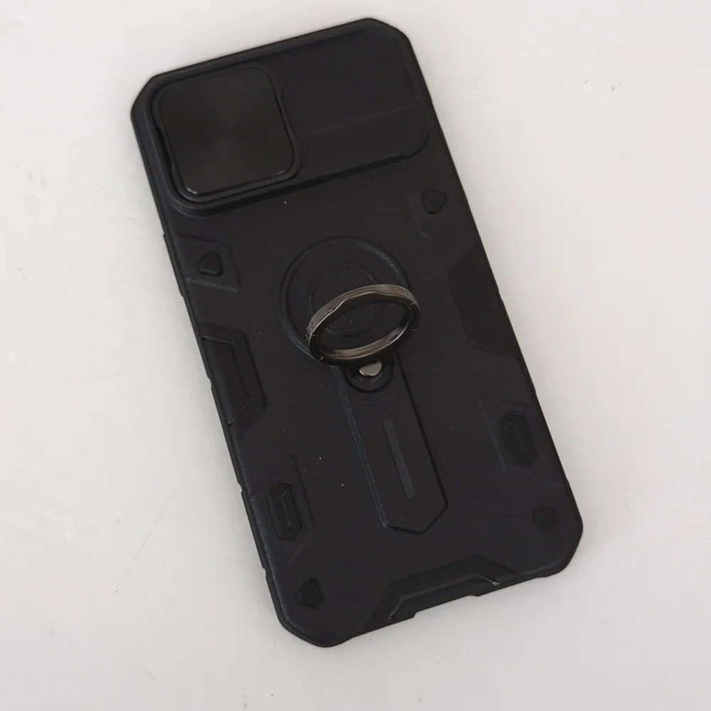 New Cam Shield Armor Black Phone Case For iPhone 13 Pro